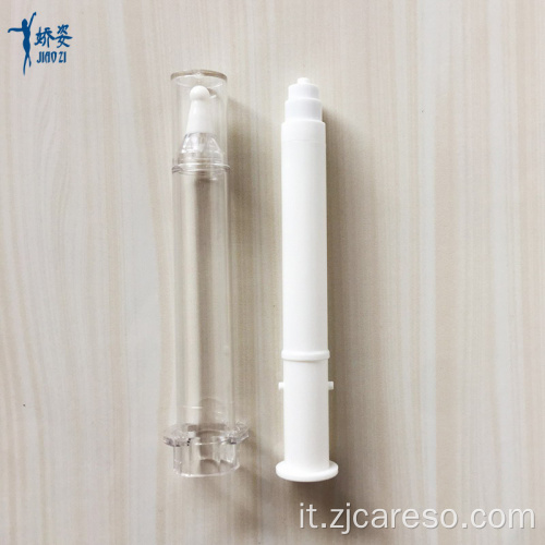 Flacone per siringa cosmetica airless bianco da 10 ml 20 ml